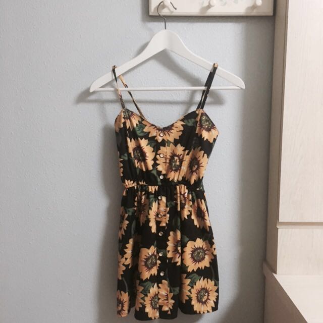 Black hotsell sunflower romper
