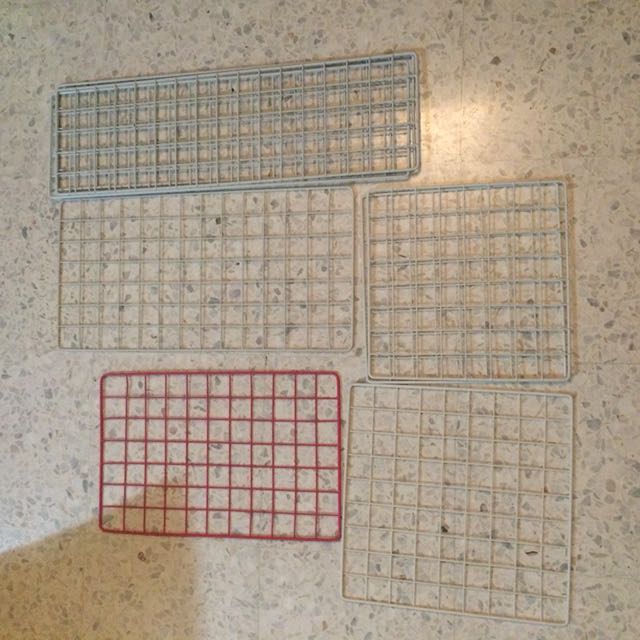 Daiso Grids Wire Wall Frame Display Rack Mood Board Home