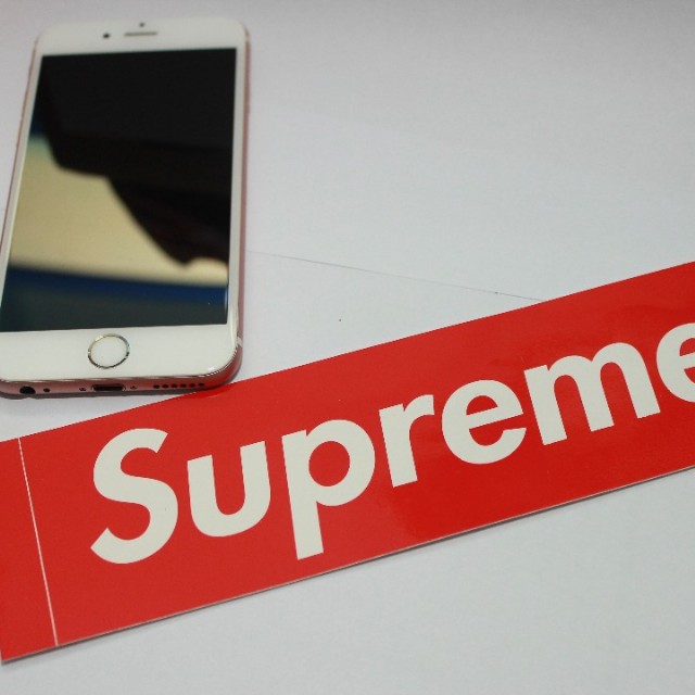 Supreme iphone sticker top