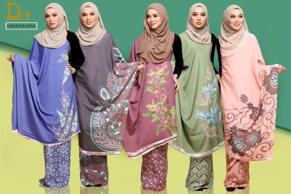  Kain  Pasang Batik  Crepe Terengganu  Muslimah Fashion 