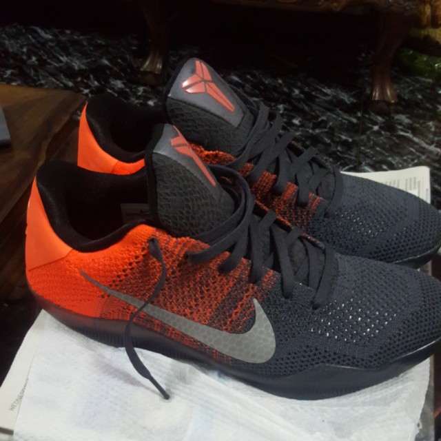 kobe 11 orange and grey