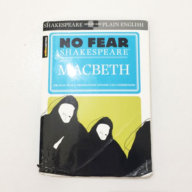 Macbeth Shakespeare Sparknotes (Category: Textbooks) located in Singapore. Submitted by booksxclothes (Listing ID 149658964, Image 1). Description: Series: Macbeth Sparknotes - with English translation for ease of understanding Condition: 6.0/10 - good condition - little dog ears and some highlighted text - text are all visible Retail Price: $8.00 Selling Price: $6.00 If you can meetup in the East, I can let it go at $4.00 🎐Meetups are recommend