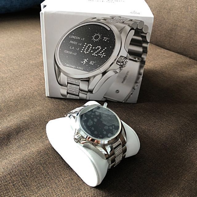 mk smartwatch silver