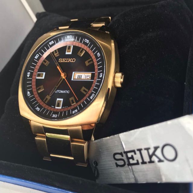 Seiko Recraft Series Gold Plated Case Stainless Steel Bracelet, Men's  Fashion, Watches & Accessories, Watches on Carousell