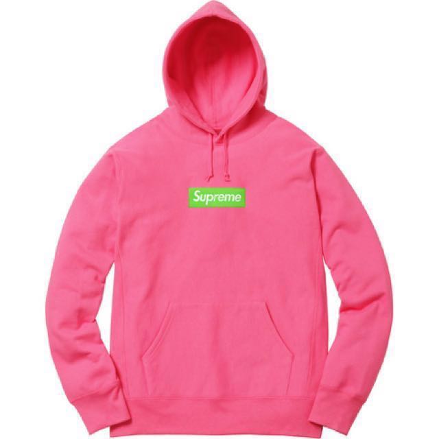 Hot pink supreme hoodie new arrivals