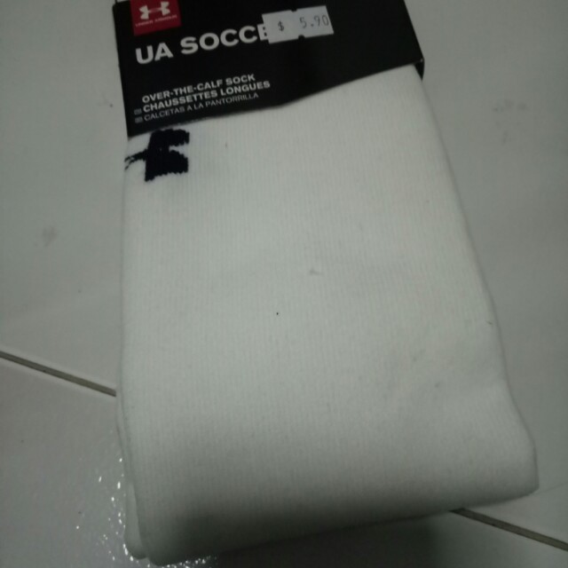 white under armour soccer socks