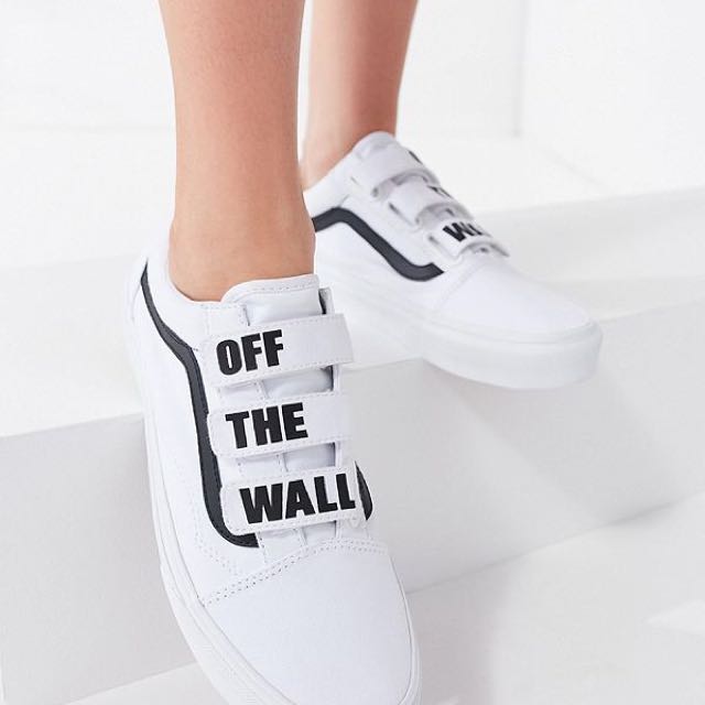 Vans Old Skool Logo Velcro Sneaker Men s Fashion Footwear Sneakers on Carousell