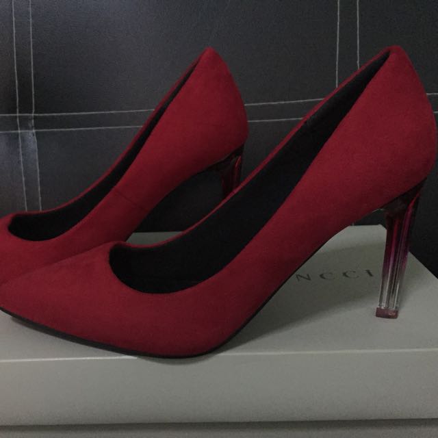 Vincci Red unique heels, Women's 
