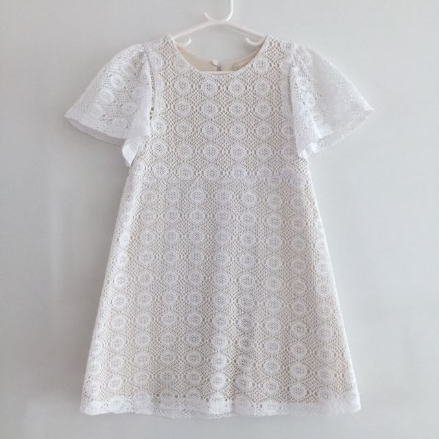 Zara Girls White Lace Dress, Babies 
