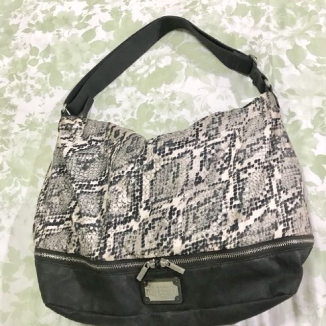 Armani Exchange Snake Skin Pattern Hobo Bag, Women's Fashion, Bags ...