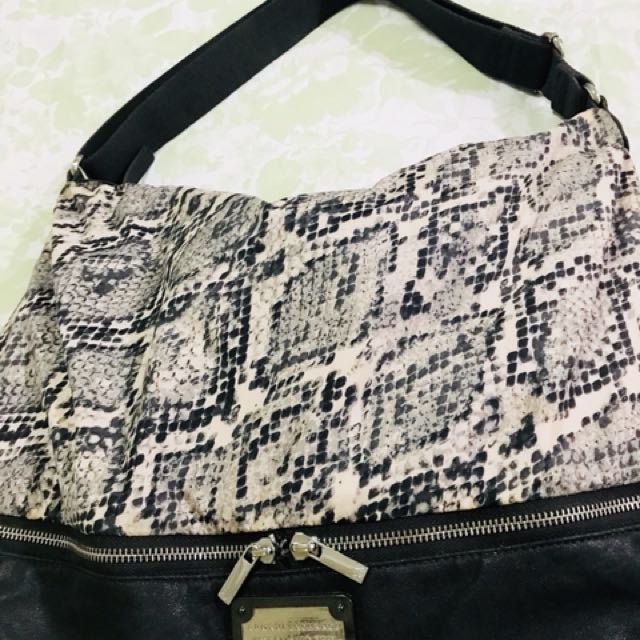 Armani Exchange Snake Skin Pattern Hobo Bag, Women's Fashion, Bags ...