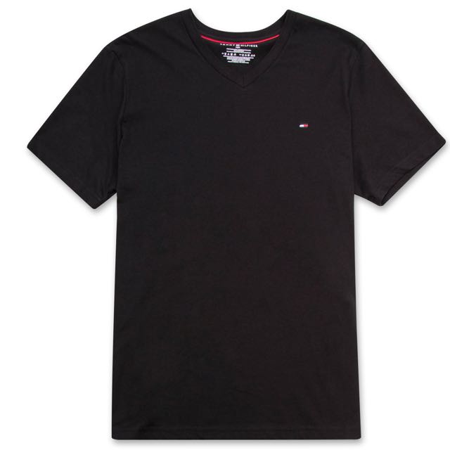 Authentic Tommy Hilfiger Black T Shirt, Men's Fashion, Tops & Sets ...