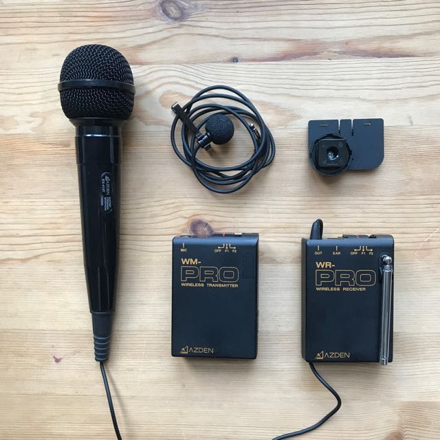 Azden WMSpro VHF Wireless Microphone System, Audio, Microphones on