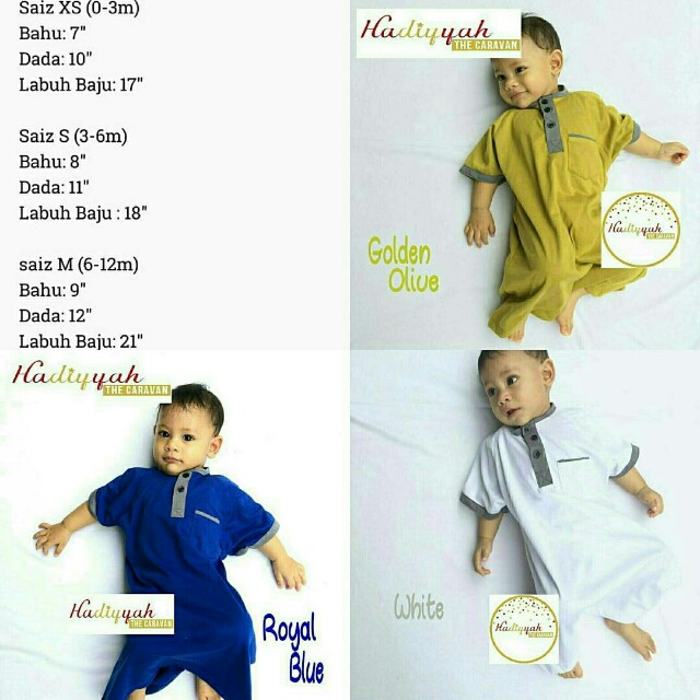 Baby Boy Jubah Juba Jubba Jubbah Majlis Cukur Jambul Shower Tahnik Kesyukuran Aqiqah Kenduri Marhaban Doa Babies Kids Babies Apparel On Carousell