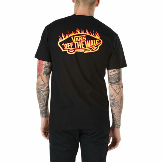 Baju Kaos Thrasher X Vans T-Shirt 