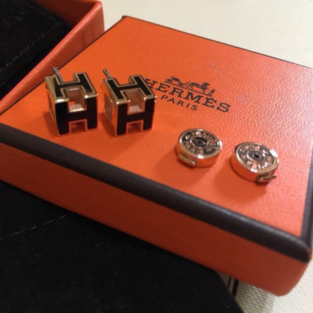 BN Hermes Earrings H Cube