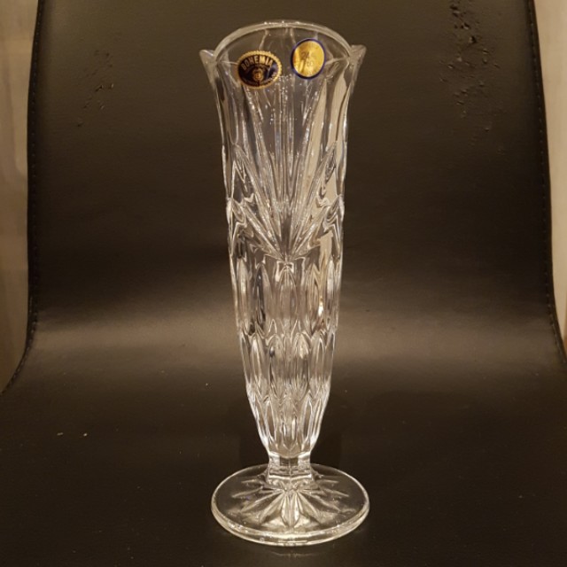Bohemia Crystal Vase 21cm Made In Czech Republic Furniture