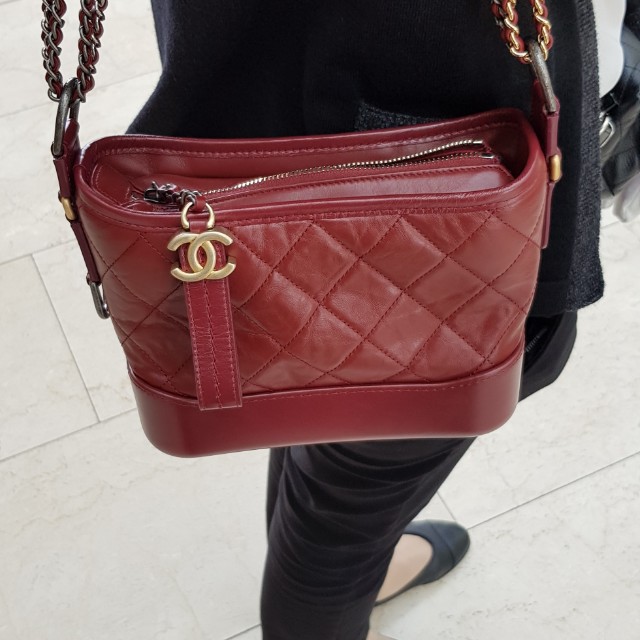 Chanel gabrielle red bag store