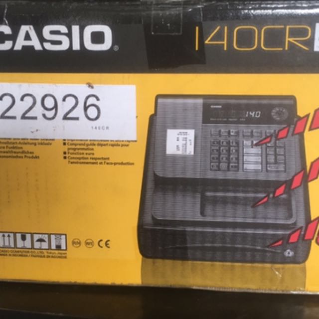 Casio electronic online cash register 140cr