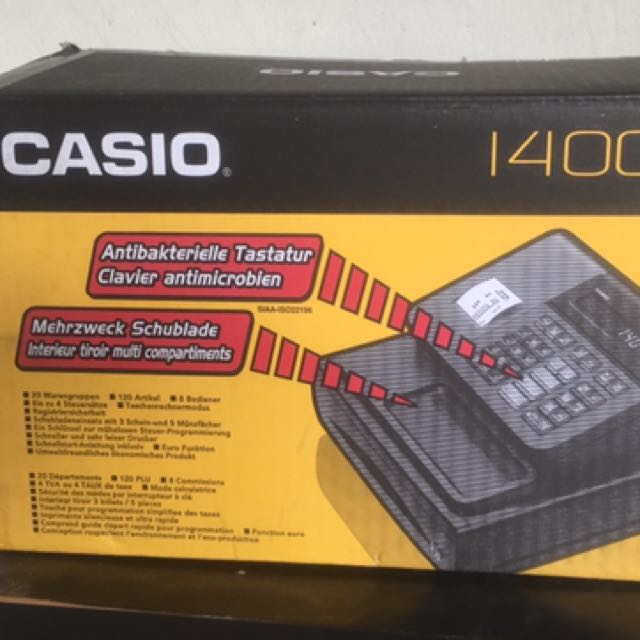 Casio Electronic Cash Register 140CR Computers Tech Office Business Technology on Carousell