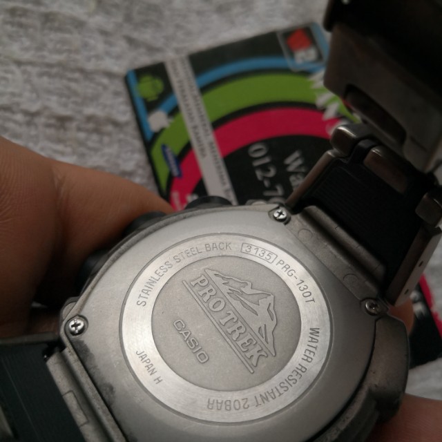 Casio PROTREK PRG 130T Triple Sensor Tide Graph Tough Solar