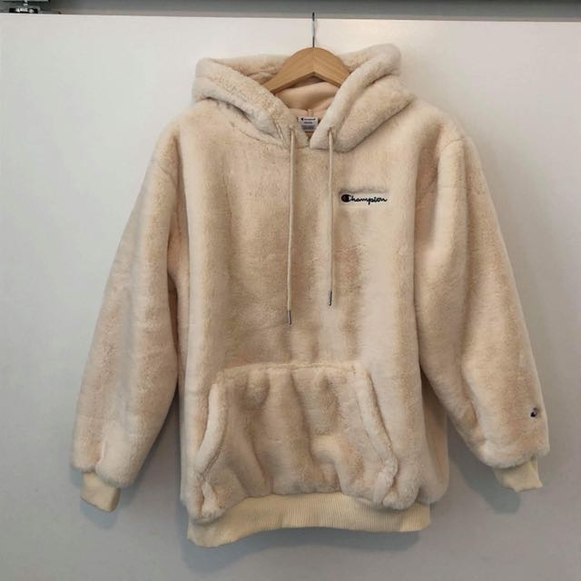 champion x beauty and youth sherpa hoodie