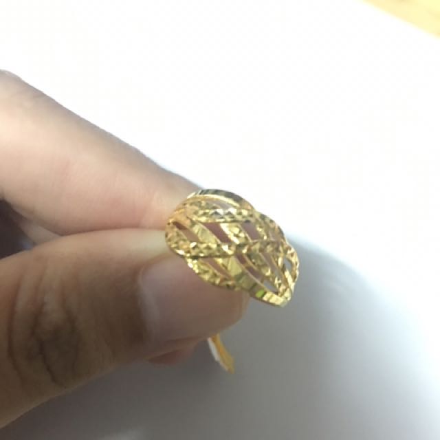 Cincin Fesyen Emas 916 Used Women S Fashion Jewellery On Carousell
