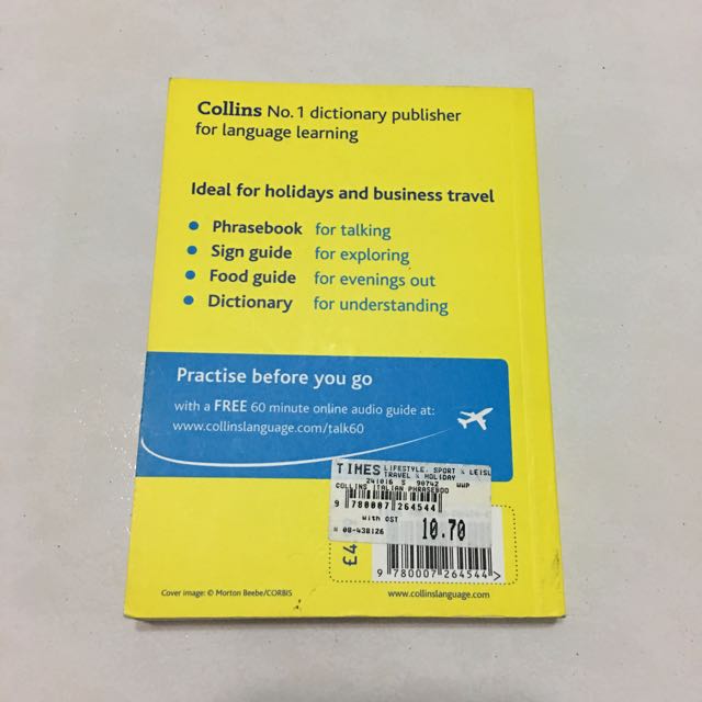 Collins Italian Phrasebook Dictionary Books Stationery - 