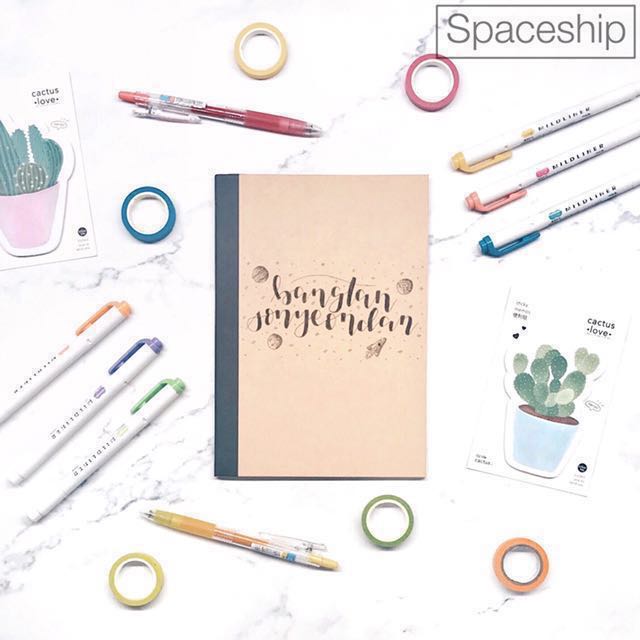 Customisable Muji A5 Notebooks, Hobbies & Toys, Stationery & Craft