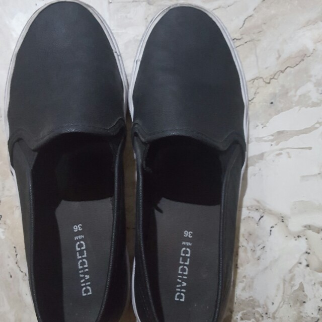 h and m black loafers