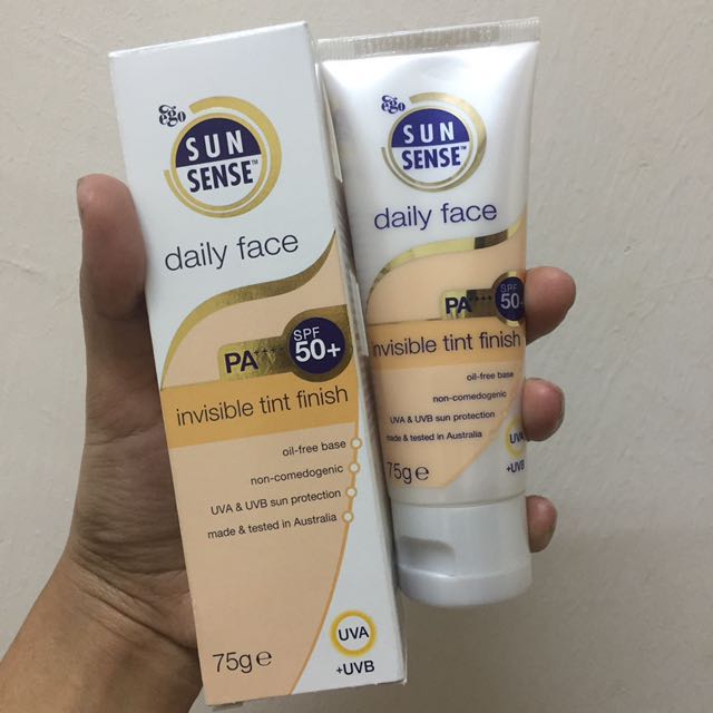 sunsense daily face invisible tint finish