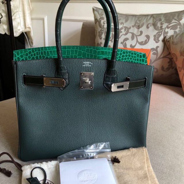 Hermes Birkin 30 In Red Togo Leather Handbag, Luxury, Bags & Wallets on  Carousell