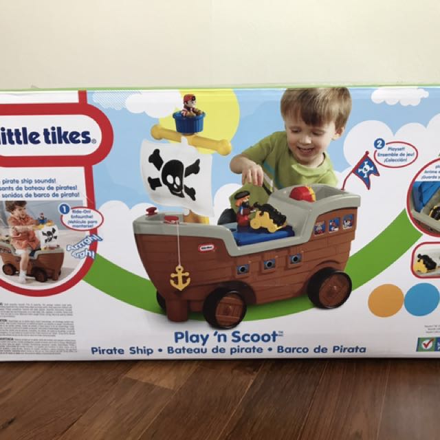 Little tikes Play n Scoot Pirate Ship, Hobbies & Toys, Toys & Games on