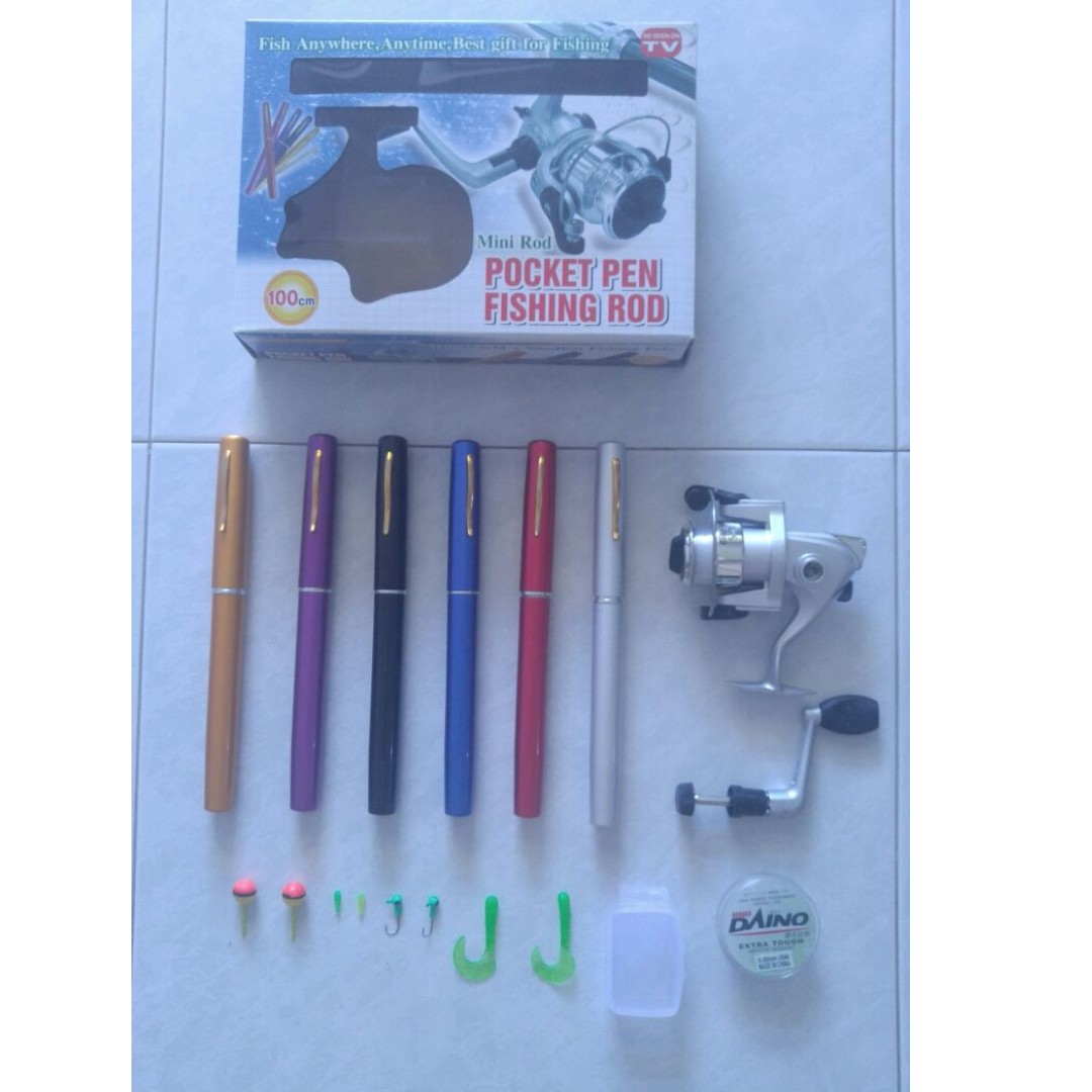 Mini Fishing Rod/ Pen Shape Fishing Rod./Mini Portable Fishing Rod,  Bulletin Board, Looking For on Carousell