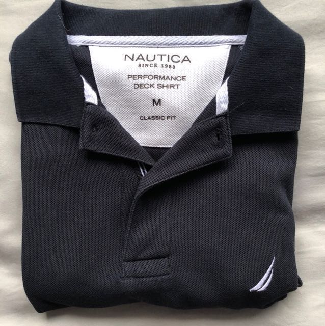 Nautica performance deck shirt classic discount fit