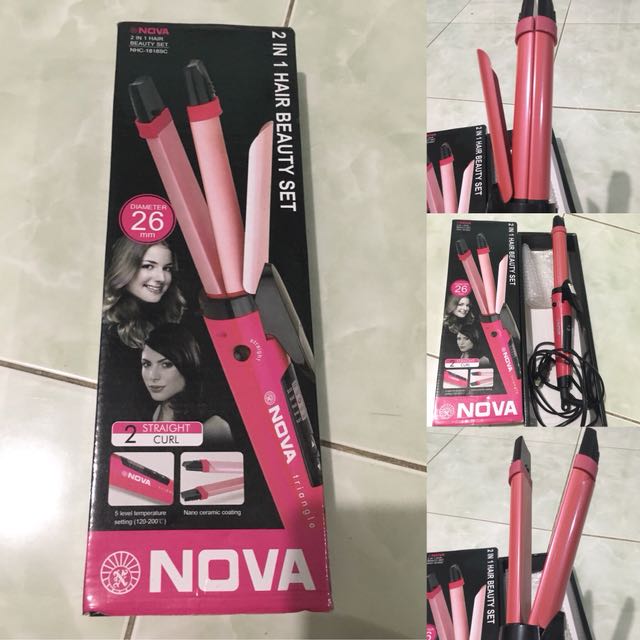 Nova Straight Curl Iron On Carousell