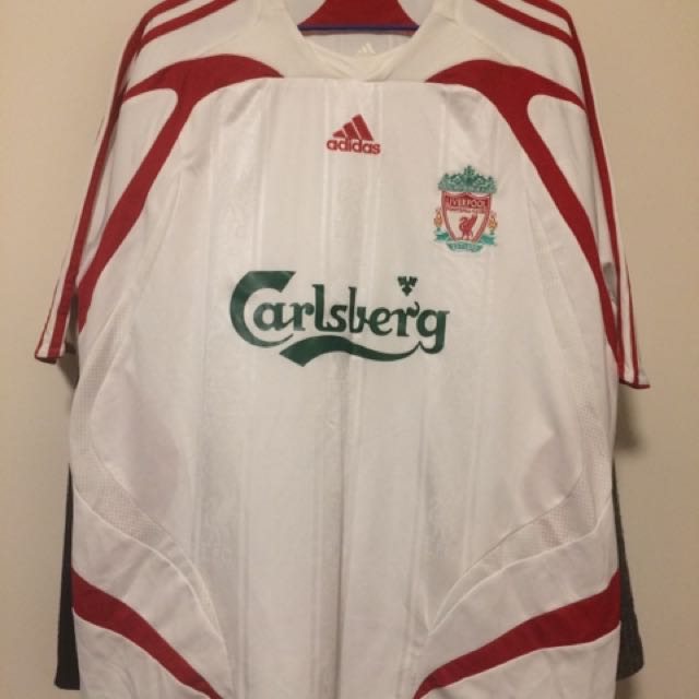 Official Liverpool Football Club Away Shirt White Sports