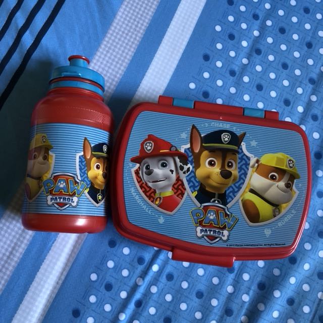 paw patrol lunch box set