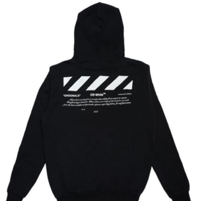 off white diagonals hoodie