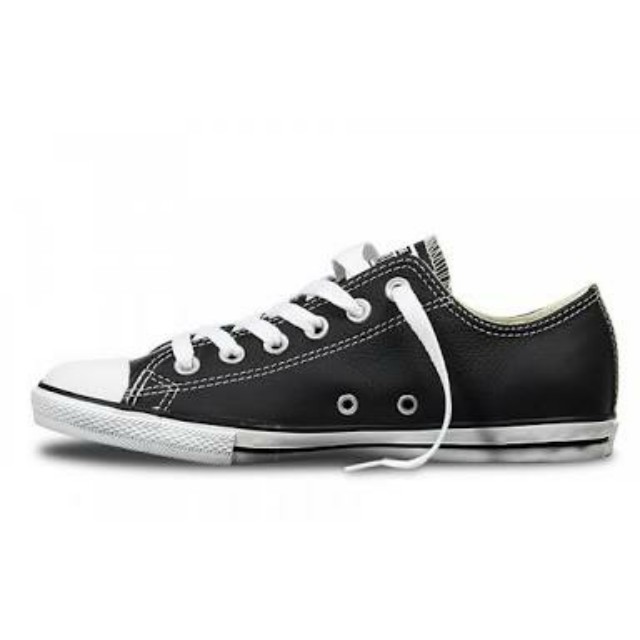 converse lean ox black