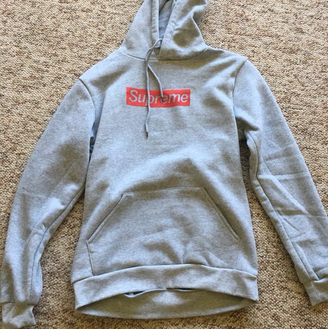 supreme grey jumper