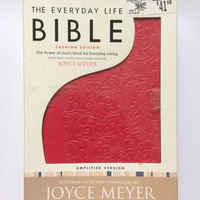 The Everyday Life Bible By Joyce Meyer Buku Alat Tulis Buku Di