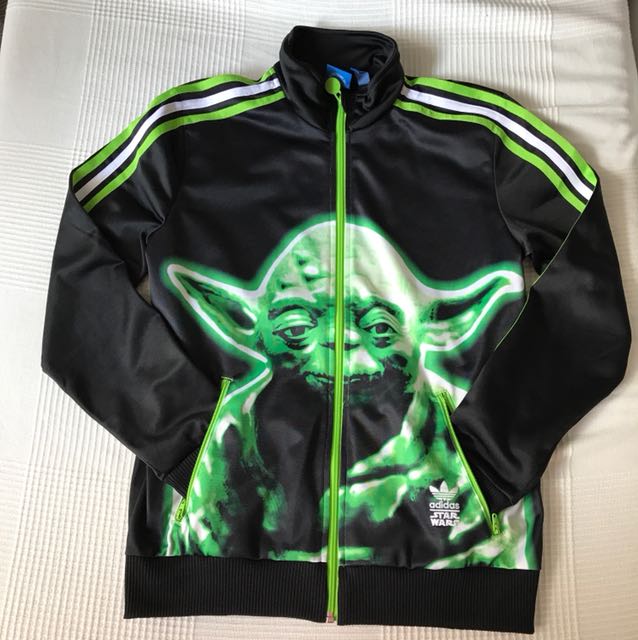 Adidas Jacket / Star Wars with Yoda in front., Men's Fashion ...