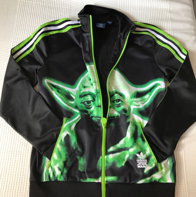 Adidas Jacket / Star Wars with Yoda in front., Men's Fashion ...
