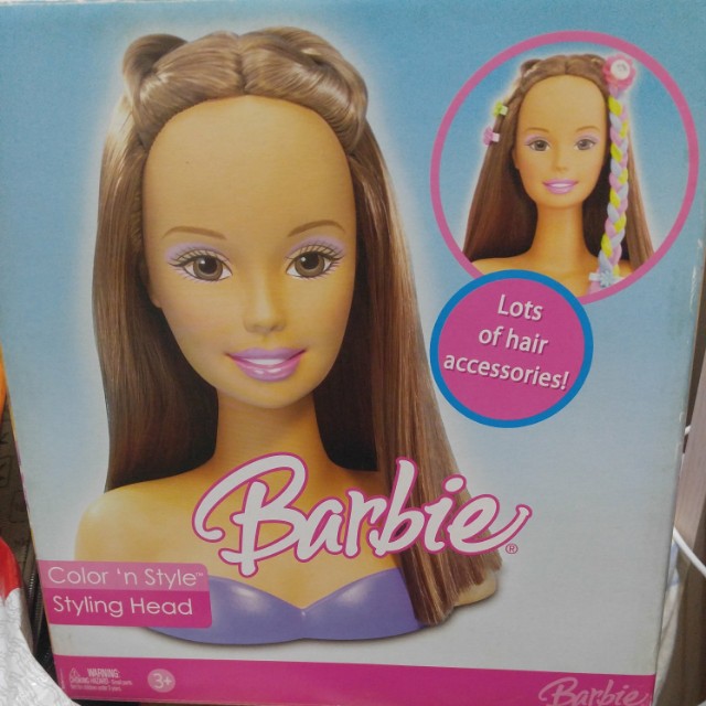 barbie color and style head