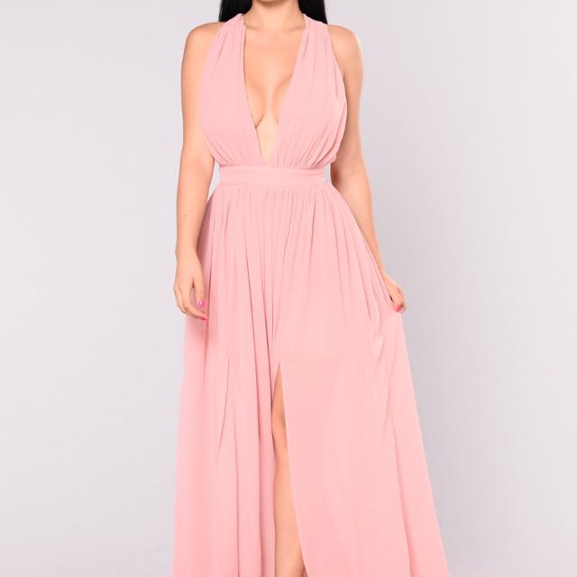 pink fashion nova dress