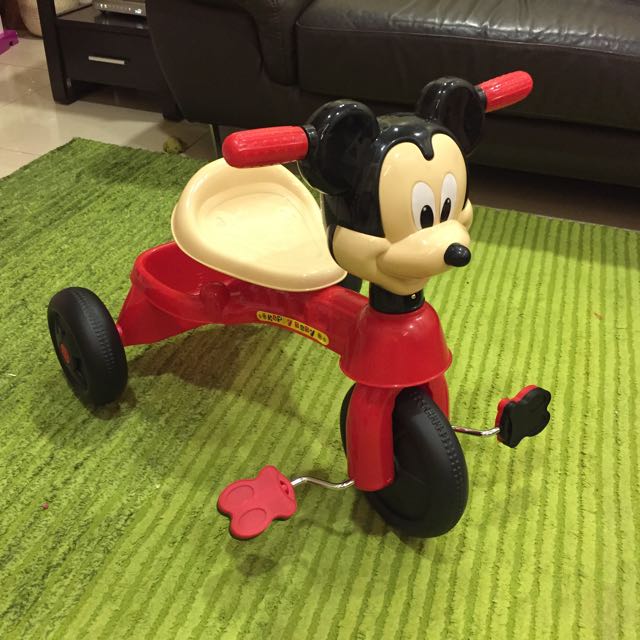 Mickey Mouse Bicycle, Babies & Kids, Going Out, Strollers on Carousell