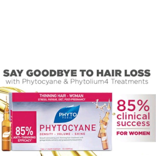 Phyto Phytocyane 12 7 5ml Ampoules Anti Hair Loss Treatment