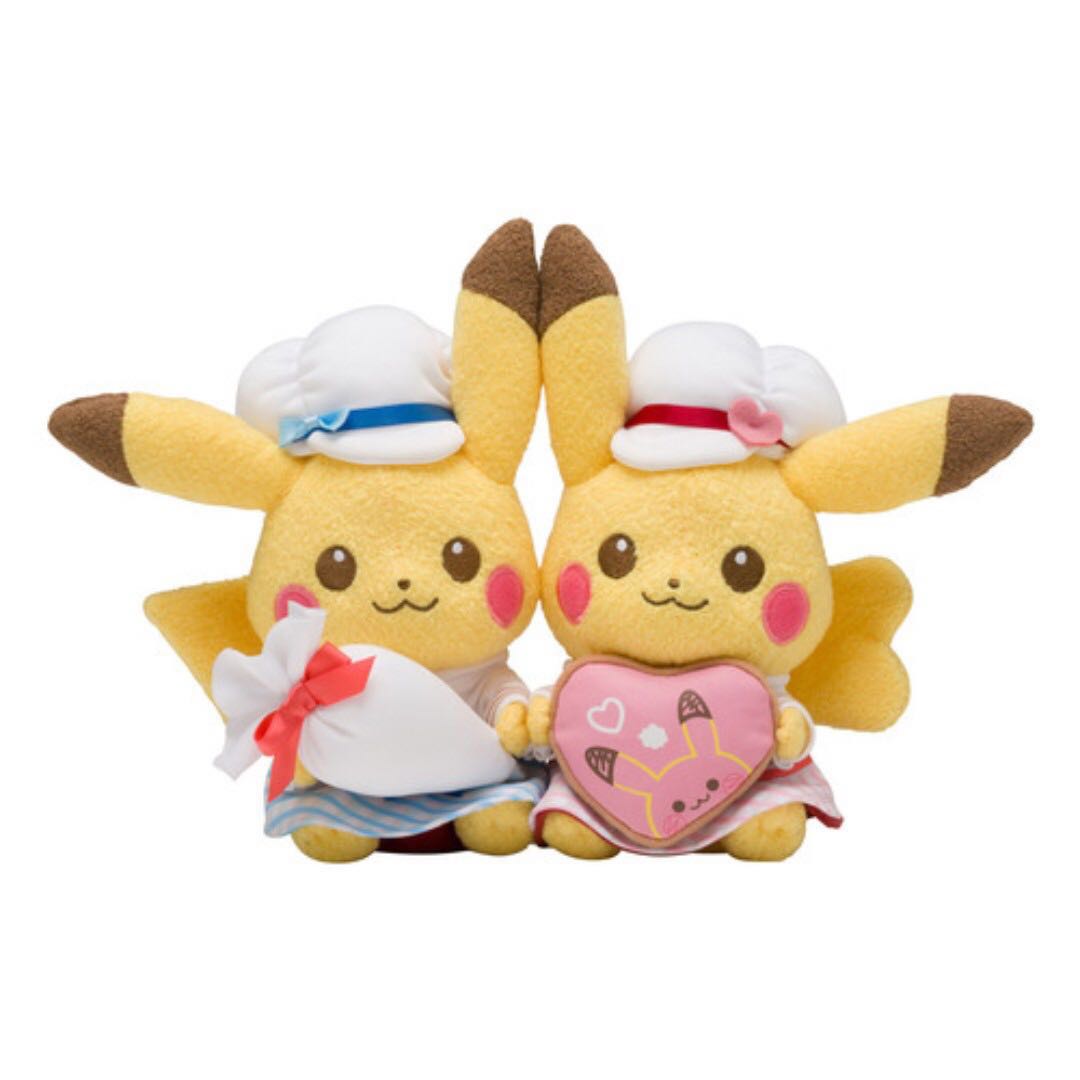 pikachu couple plush