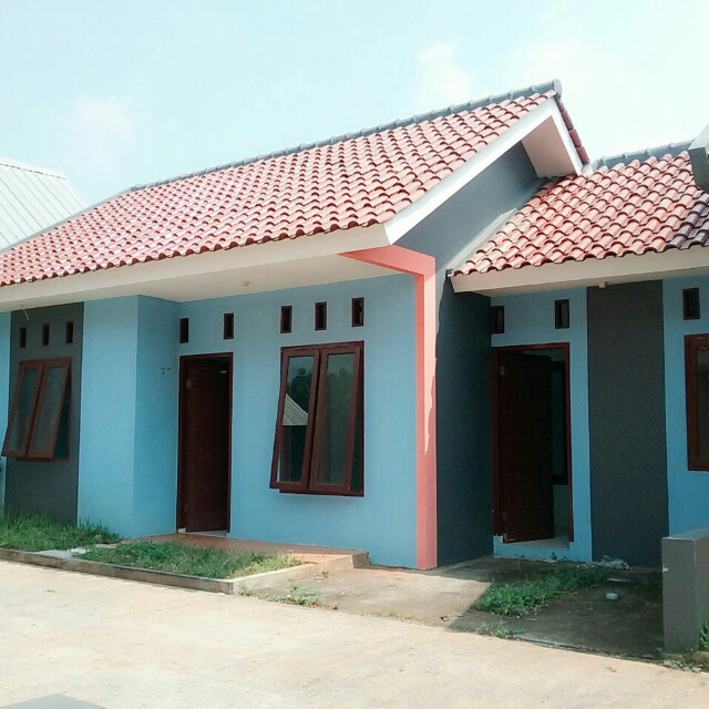 View Rumah Di Kampung Sawah Background